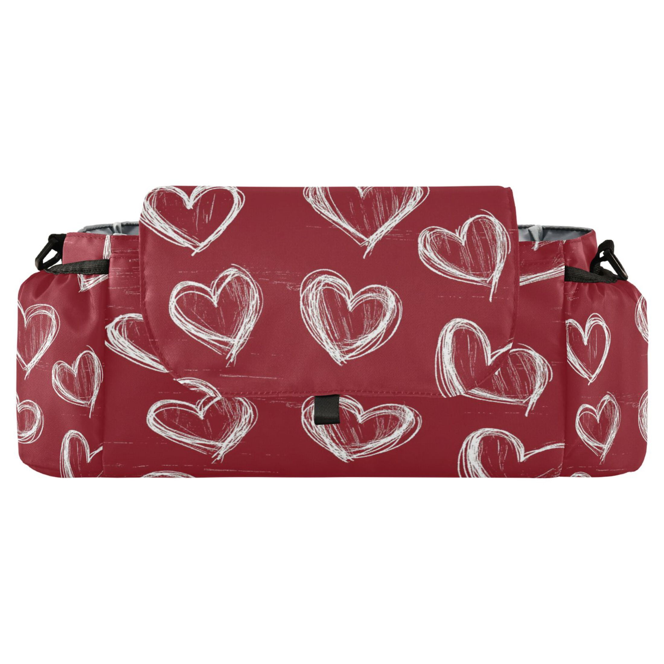 DIXRUYEE Stroller Organizer Chalkboard Sweethearts Printed