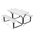 Costway Picnic Table Bench Set Outdoor Backyard Patio Garden Party