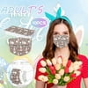Giftesty 10PCS Adult's Happy Easter Protection 3 Layer Cartoon Disposable Face Mask