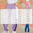 thumbnail image 4 of 12-13 Years Teen Girls Cargo Pants Baggy Y2K Kids High Waist Sweatpants Pockets Loose Fit Straight Wide Leg Casual Trousers, 4 of 9
