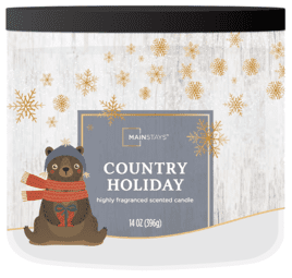 Mainstays Bear Wrapped 3-Wicked Scented Country candle, 14-Ounce