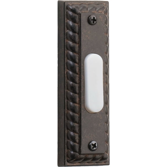 Quorum Lighting - Accessory - Traditional Rectangular Door Chime Button-3.5