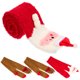 thumbnail image 5 of GOOHOCHY 2 pares de calcetines navideños hasta la rodilla, calcetines decorativos hasta el muslo, calcetines bonitos hasta la rodilla para mujer, 5 of 7