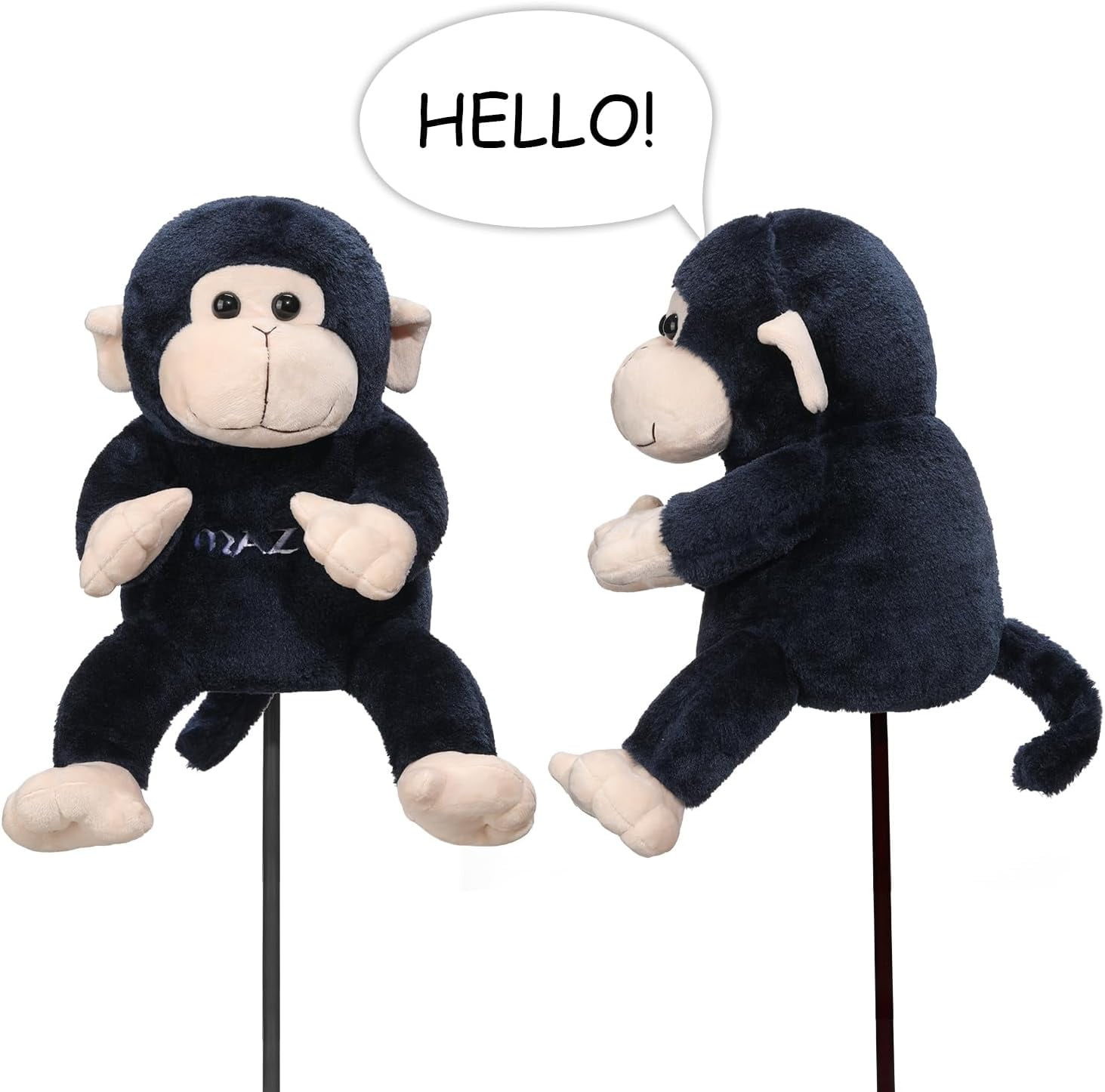 Mazel Golf Club Head Cover Monkey for 460CC Driver Woods