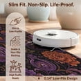 thumbnail image 6 of Design&I 4'x6' Washable Area Rug Pet Friendly & Non-Slip Built-In Grip Purple Orange Mystical Garden Lantern Motif Enchanted Floral Crystal for Reading Nook, Bedroom, 6 of 7