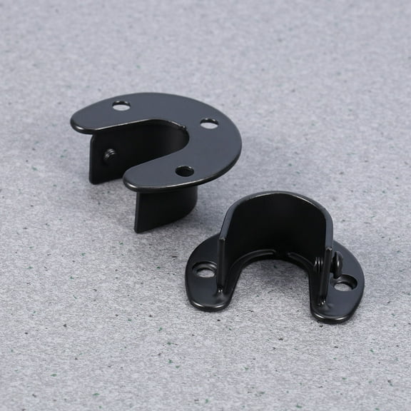 GETAJGHSD 2Pcs Closet Pole Socket for Hanger Pole Holders Heavy Duty Black