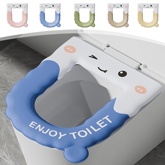 Round Toilet Seat Cushioned Four Season Toilet Seat With Warm And Washable Handle Household Washable EVA Toilet Seat Cushion
