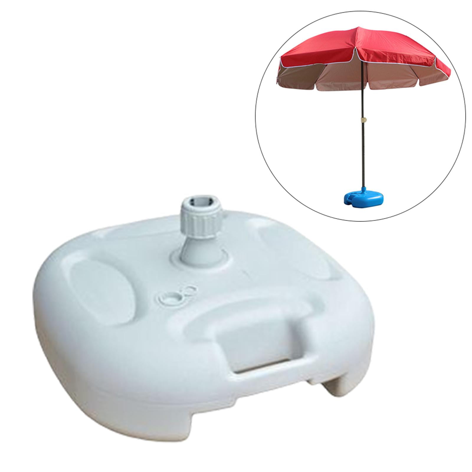 Axioma Heavy Duty Outdoor Umbrella Stand Water Filled Weight Patio Umbrella Stand Sun White