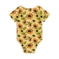 thumbnail image 2 of Rocae Sunflowers for Baby Climbing Clothes Soft Baby Romper for Active Infants Comfortable and Breathable Crawling Jumpsuit Unisex Baby Outfit 18 Months, 2 of 8