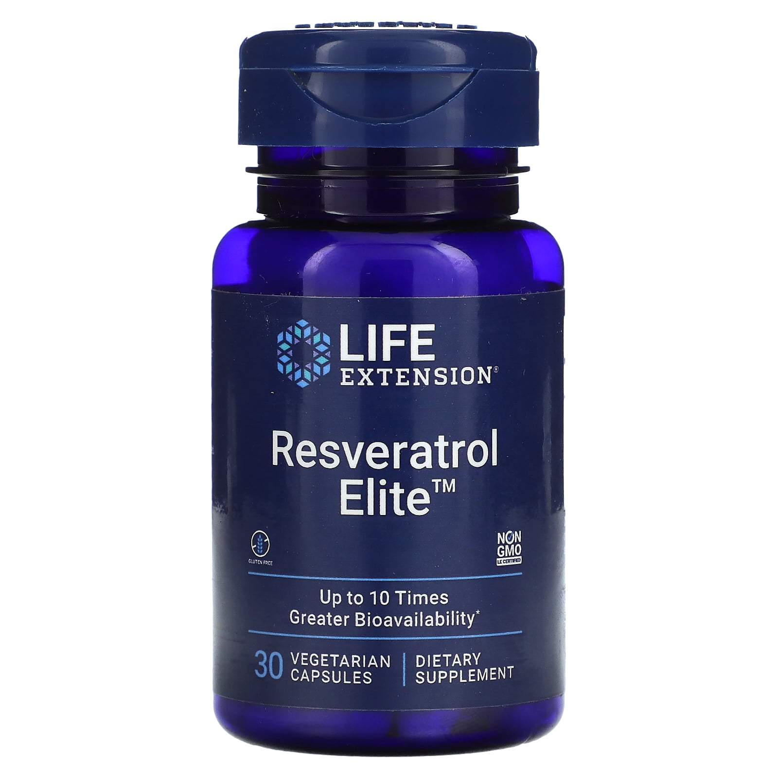 Resveratrol Elite, 30 Vegetarian Capsules, Life Extension