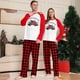 thumbnail image 2 of Vestido de casa con estampado de árbol de Navidad, coche rojo, cuadros rojos y negros, empalme, nueva familia, ropa navideña para padres e hijos, 2 of 5