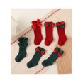thumbnail image 6 of Baby Sweetie 2 Pairs Toddler Baby Girls Boys Christmas Socks Mid-Calf Length Socks with Bowknot Cotton Winter Cute Socks, 6 of 7