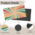 thumbnail image 4 of Groovy Retro Swirl Door Mat, Sunshine Spring Sunmer Decor Welcome Entrance Doormat, Non-Slip Carpet Rugs Floor Mat Decorative for Home/Bathroom/Kitchen/Indoor 17"x30", 4 of 6