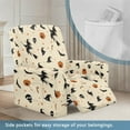 thumbnail image 4 of POLERO Halloween Witch Pattern Recliner Sofa Covers Recliner Chair Covers Couch Cover for Reclining Couches with Side Pockets Elastic Furniture Protector with Elastic Bottom, 4 of 7
