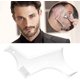 thumbnail image 4 of Herramienta moldeadora de guía de barba o plantilla transparente para recortar y afeitar, modela la plantilla con 4 líneas de cuidado y peine para bigote, 4 of 4