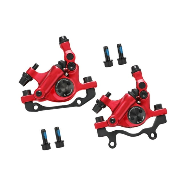 Juego de Frenos de Disco Hidráulicos Zulema Delanteros y Traseros para Bicicleta de Carretera Plegable Rojo