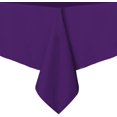 thumbnail image 1 of Mantel rectangular - 60 x 84 pulgadas - Mantel de poliéster lavable resistente a las manchas y arrugas, cubierta de mesa de tela decorativa para mesa de comedor, fiestas de buffet y camping, morado JFHHH pequeña, 1 of 5