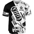 thumbnail image 2 of Custom Barber Shop Baseball Jersey Personalized Name Barber Shirt 3D for Men Women Hairdresser Shop Gift Scissors Pole Shirts (4XL), 2 of 4