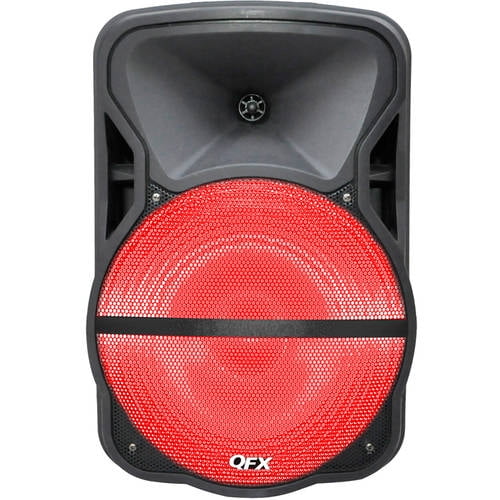 QFX 15" BatteryPowered Portable Bluetooth Speaker with Stand