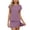Purple., variant on Bixock Women's Summer 2 Piece Outfits,Short Sleeve Skorts Set,Fashion Solid Color Crew Neck Top Skort Leisure Outfit Set