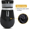 thumbnail image 2 of 4Pcs Winter Snow Dog Boots Neoprene Nonslip Rubber Sole Dog Shoes for Medium Large Dogs, 2 of 6