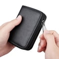 thumbnail image 3 of Tarjetero sencillo de color liso para hombre y mujer, monedero multitarjeta, gran capacidad, certificado, licencia de conducir, tarjetero pequeño, 3 of 5