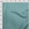 thumbnail image 3 of oneOone Cotton Flex Teal Blue Fabric Geometric Dress Material Fabric Print Fabric By The Yard 40 Inch Wide, 3 of 5