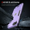 thumbnail image 5 of Allytech Hybrid Protective Case for iPhone 7 / 8 / SE 2022 & 2020, Camera Screen Protection, Soft TPU Bumper + Hard PC Back Panel Anti-Drop & Anti-Oil Case Cover, Purple, 5 of 7