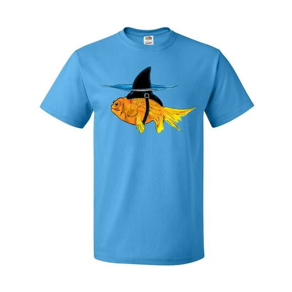 Inktastic Funny Goldfish with Shark Fin T-Shirt