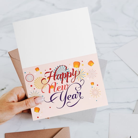 ifundom New Year Greeting Cards Set, Assorted Colorful Holiday Cards for Warm Wishes and Seasonal Greetings, Pack of Multiple Cards