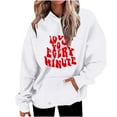 thumbnail image 1 of Birdeem Mode Décontractée pour Femmes Impression de la Saint-Valentin Hauts à Manches Longues Sweat à Capuche, 1 of 1