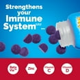 thumbnail image 3 of Emergen-C Immune+ Gummies Vitamin C Multivitamin Supplement for Immune Support, Elderberry, 36 Ct, 3 of 8