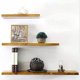 thumbnail image 2 of Juego de 2 soportes de estante flotante invisibles, soporte de metal para estante flotante de madera oculto montado en la pared, acabado negro mate, acero inoxidable, 2 piezas, Ejy9006B-2P, 2 of 5
