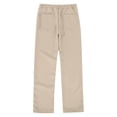 thumbnail image 5 of OGLCCG Boys' Stretch Pull on School Uniform Pants Kids Elastic Waist Straight Leg Twill Pants with Pockets Solid Color Dress Suit Pants 5-14 Years, 5 of 8