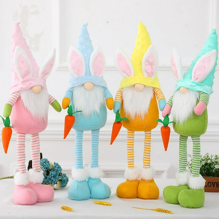 New Arrival Easter Colorful Gnomes Eggs Acrylic Retractable Nurse
