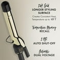 thumbnail image 4 of HOT TOOLS 24K Gold Extended Barrel Spring Curling Iron 1.25" with Clamp for Tousled Curls, 4 of 6