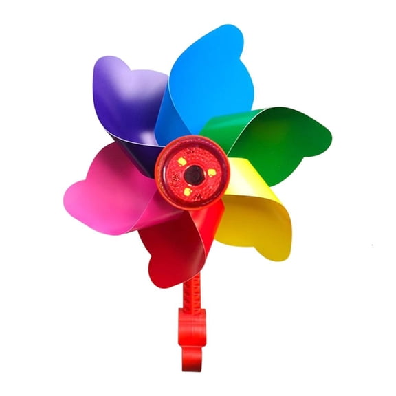 Bicycles Windmill Warning Light Bike Handlebar Pinwheel Decoration Bike Accessories Night Cycling Light