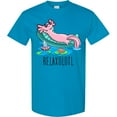 thumbnail image 3 of Inktastic Relaxolotl Cute Axolotl on Summer Vacation T-Shirt, 3 of 5