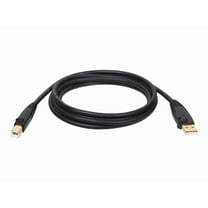 Tripp Lite Usb 2.0 Cable - 1 X Type A Male - 1 X Type B Male Usb - 10ft - Black (u022010r)