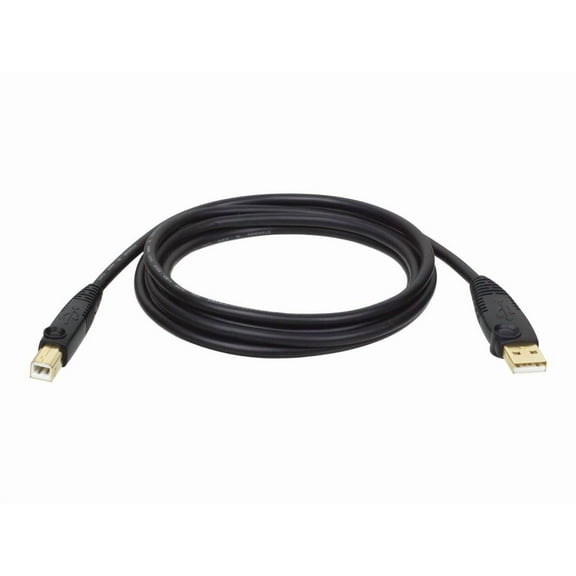 Tripp Lite 10' USB 2.0 A/B Male USB Cable Black U022-010-R