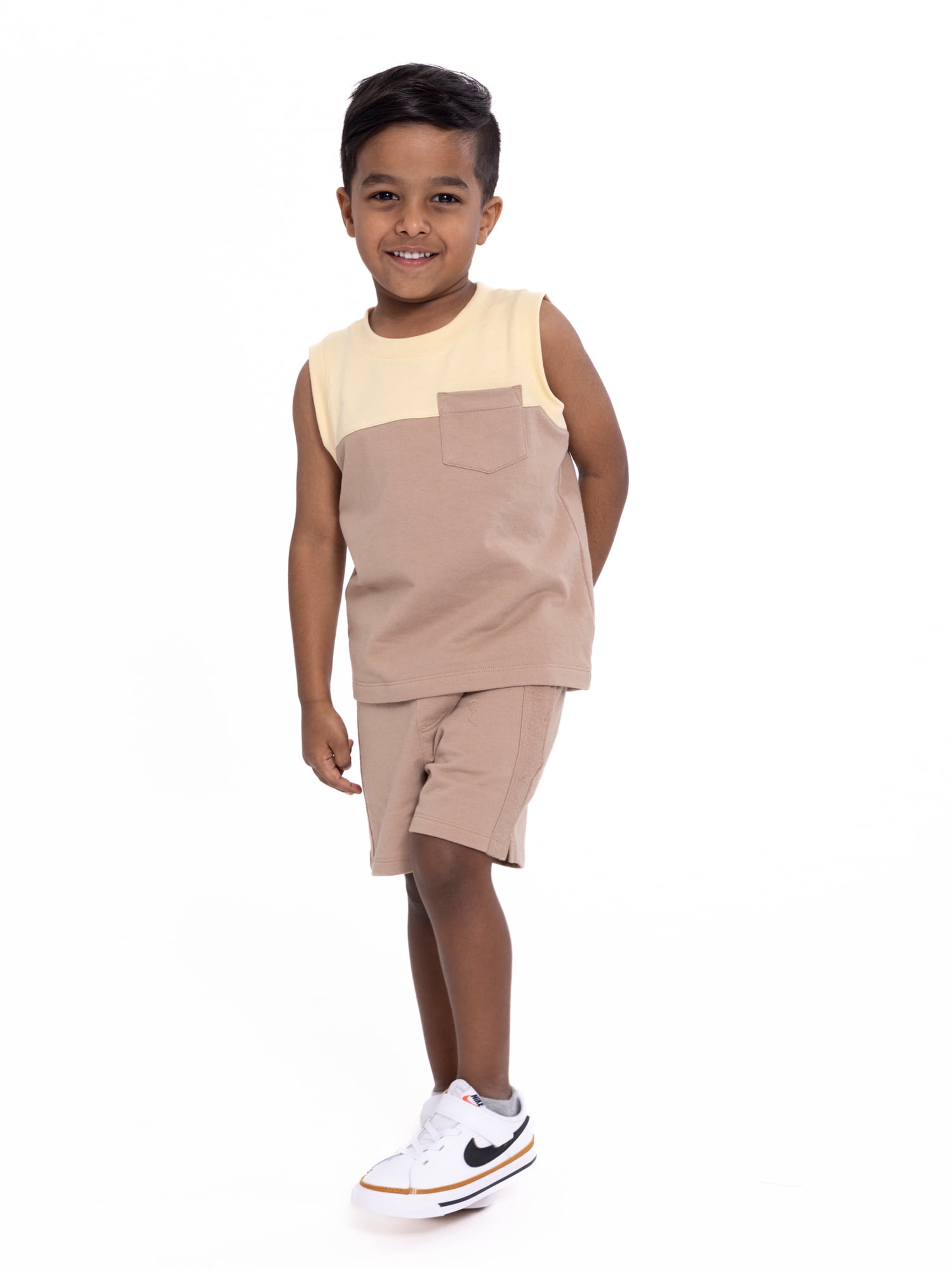 Wonder Nation Toddler Boys Tank Top and Shorts Set, 2-Piece, Sizes 12M-5T