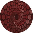 thumbnail image 1 of Ahgly Company Machine Washable Indoor Round Transitional Saffron Red Area Rugs, 5' Round, 1 of 7
