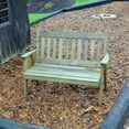 thumbnail image 3 of Western Red Cedar Royal English Garden Bench, 3 of 4