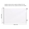 thumbnail image 3 of Retractable Gate Extra Tall Baby Gate White Freestanding Pet Gate 118*33.85in, 3 of 10