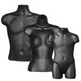 thumbnail image 1 of Torsades Homme & Femme avec Forme Enfant 3/4, Noir, 1 of 4