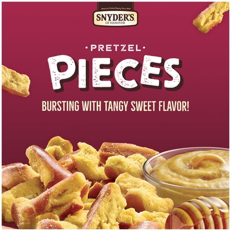 SNYDER’S OF HANOVER PRETZEL PIECES, HONEY MUSTARD AND ONION, 5 OZ