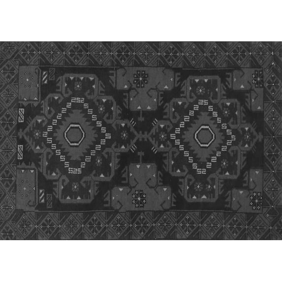 Ahgly Company Indoor Rectangle Persian Gray Traditional Area Rugs, 5' x 8'