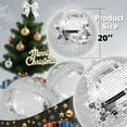 thumbnail image 2 of Cixusio 12/16/20-Inch Disco Ball/USB Powered Disco Ball,– Large Mirror Ball Hanging Party Disco Ball Decor for Christmas, Weddings, Events, and Dance Parties,Silver-20 in, 2 of 16