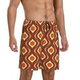 thumbnail image 3 of Rocae 70's Retro for Men's Soft Sleep Pajama Shorts, Waistband and Pockets, 3 of 9