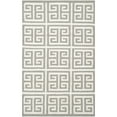 thumbnail image 2 of SAFAVIEH Dhurrie Valentina Geometric Moroccan Wool Area Rug, Grey/Ivory, 2'6" x 4', 2 of 10